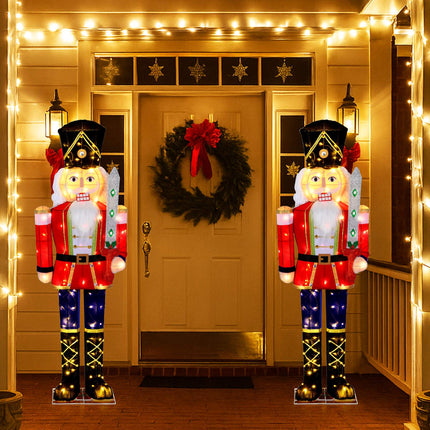 Beleuchteter Nussknacker, 157 cm, 100 LED-Leuchten