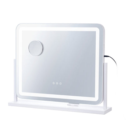 Lighted Vanity Mirror, 3 Color Modes, 5X, USB Touch