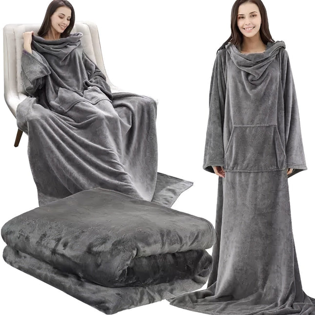 Hellgraues Sweatshirt und Bademantel Ruhhy 22649 