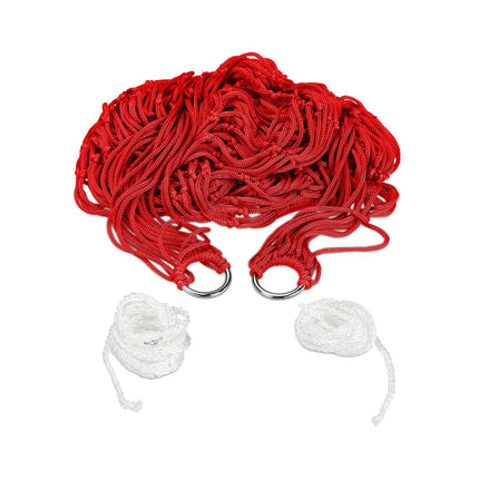 Light mesh hammock in red