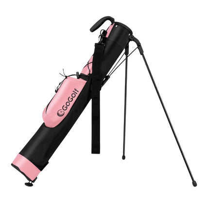 Lightweight Golf Stand Bag with 2-Way Divider, Pink