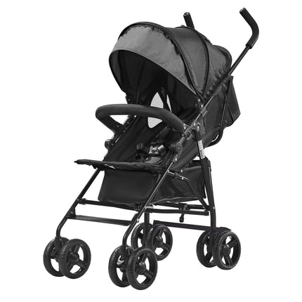 Lightweight Travel Stroller, Compact Fold, Recline Canopy