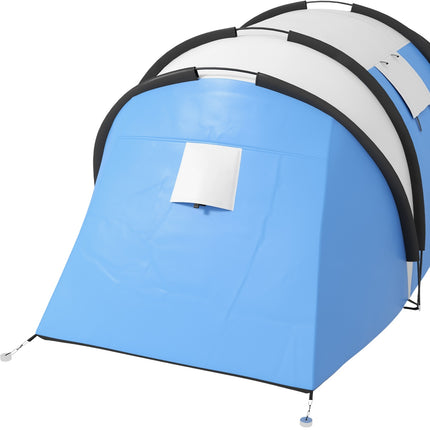 Tente de camping pour 4-5 personnes, tente familiale légère et hydrofuge avec fenêtres latérales à 3 pièces, tente avec colonne d'eau de 3000 mm, tente tunnel, tente dôme pour camping, voyage, jardin