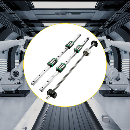 Linear Guide Rail Kit, 1700mm 2-Pack With Ballscrew