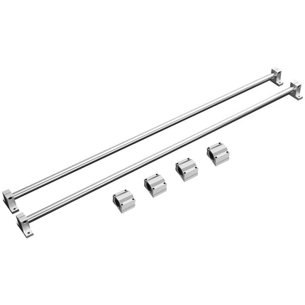 Linear Guide Rail Kit 20mm x 1000mm, 2 Rails 4 Blocks