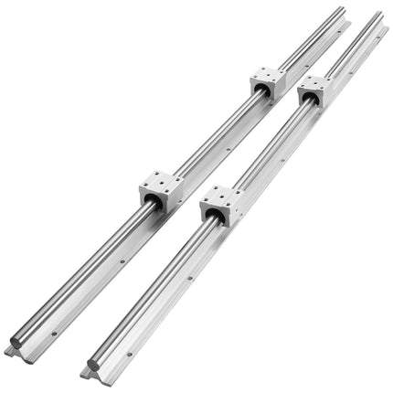 Linear Guide Rail Set, 1200mm, 2 Rails, 4 Blocks