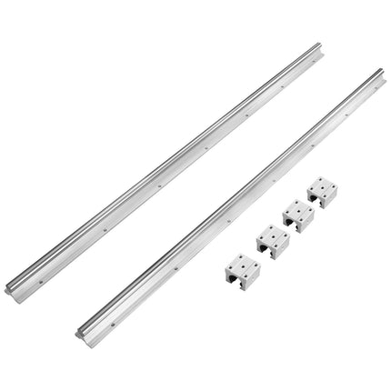 Linear Guide Rail Set, 1200mm, 2 Rails, 4 Blocks
