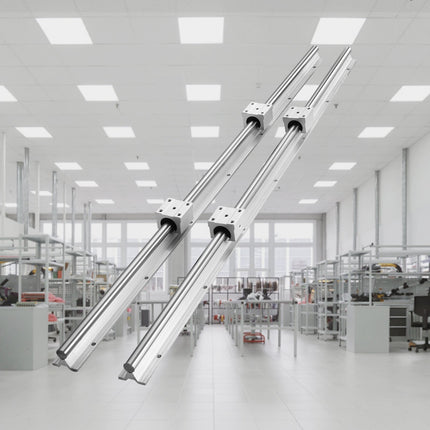 Linear Guide Rail Set, 1200mm, 2 Rails, 4 Blocks