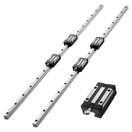 Linear Rail Guide Kit HGR20, 1000mm, 2 Rails 4 Blocks