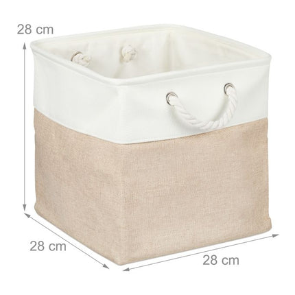 Aufbewahrungskörbe aus Leinen, 4er-Set – vielseitige Organizer