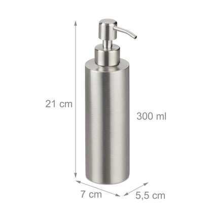 Flüssigseifenspender-Set, Edelstahl, 300ml
