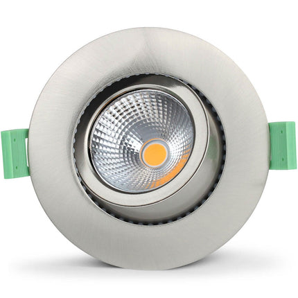 Spot encastré Lisa à intensité variable 3000 K 600 lm IP65 1 paquet Acier brossé