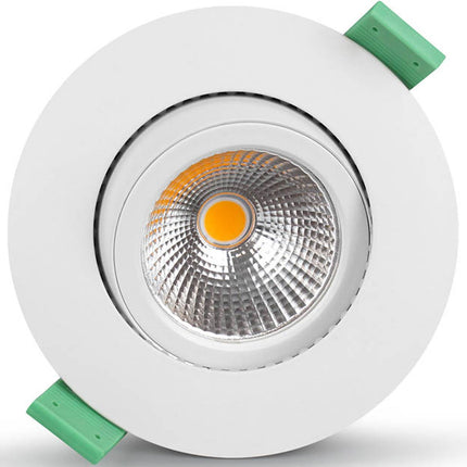 Spot encastrable Lisa à intensité variable 3 000 K 600 lm IP65, 1 lot, blanc