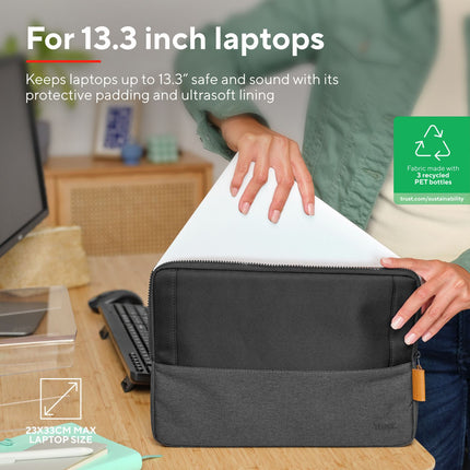 Lisboa Laptoptasche 13,3" Schwarz