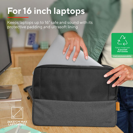 Lisboa Hülle für Laptop 16" Schwarz