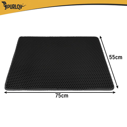 Katzenklo-Matte 75x55cm - schwarz Purlov