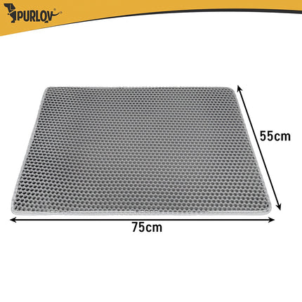 Litter box mat 75x55cm - gray Purlov