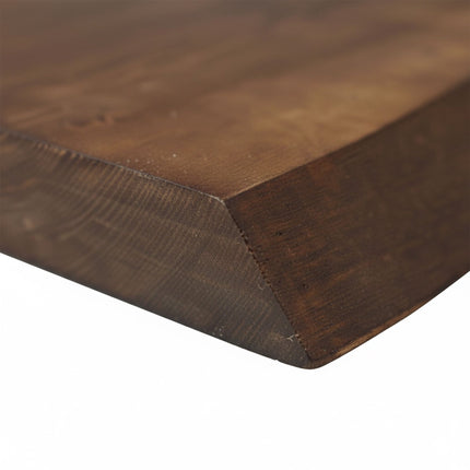 Regal aus Massivholz mit Baumkante – Rustikales, schwebendes Design