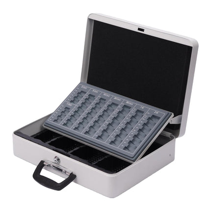 Lockable Iron Cash Box with Removable Insert