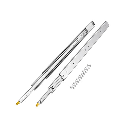 Locking Drawer Slides, 48 In Full Extension, 500 Lb