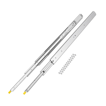Locking Drawer Slides, 56 In Full Extension, 500 lb
