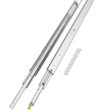 Locking Drawer Slides, 60 In, 500 Lb, Side Mount