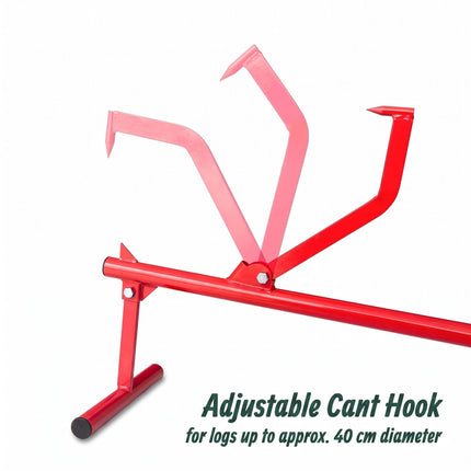 Log Lifter with Swivel Hook, Steel, Red/Black