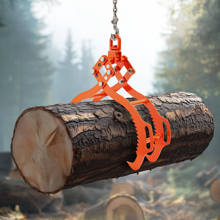 Log Lifting Tongs 32 in, 4-Claw, 2200 lb, Swivel