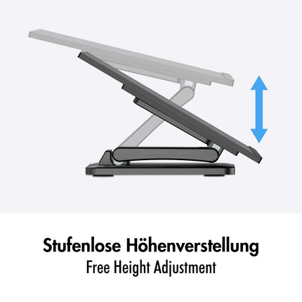 LogiLink Touchscreen Stand for 17–27 Inch Screens, Up To 6.5 kg, Black