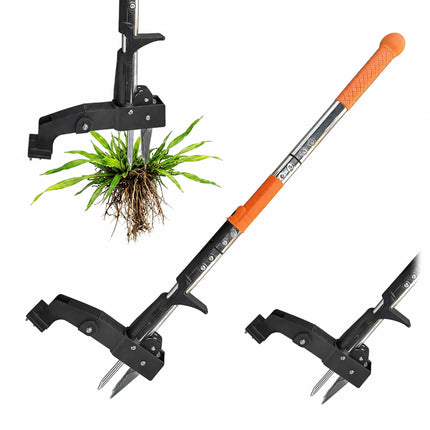 Long-Handled Dandelion Puller with Ejector, Steel