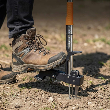 Long-Handled Dandelion Puller with Ejector, Steel