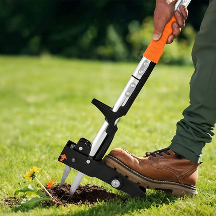 Long-Handled Dandelion Puller with Ejector, Steel