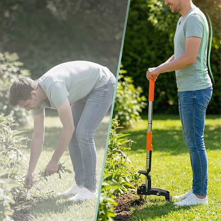 Long-Handled Dandelion Puller with Ejector, Steel