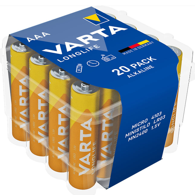 Longlife AAA / LR03 Batterie 20er-Pack
