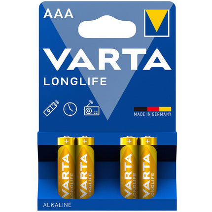Lot de 4 piles AAA/LR03 longue durée