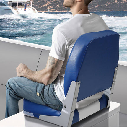 Low Back Folding Boat Seats, Waterproof Padded, 2 Pack