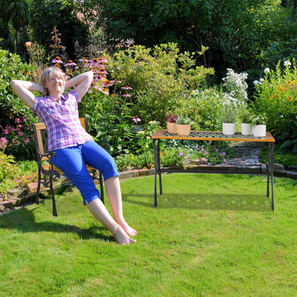 Chaise de jardin basse en bois