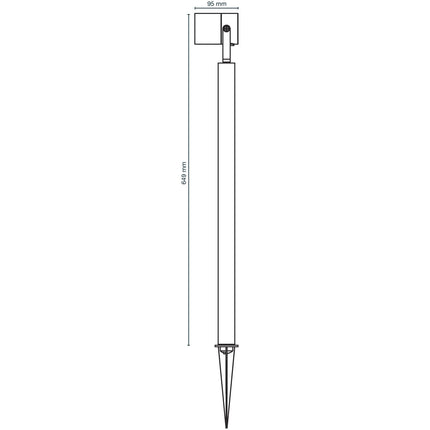 Luna 65 Poller/Gartenspot 350 lm 5W 35° Grau