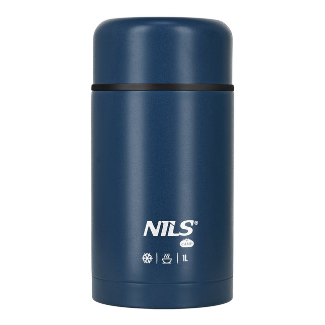 Essens-Thermoskanne 1000ml, blau, Isolierflasche