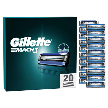 Mach3 Rasierklingen, 20er-Pack, Gleitstreifen