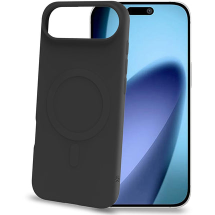 MagSafe-Compatible Soft Rubber iPhone Case, Black