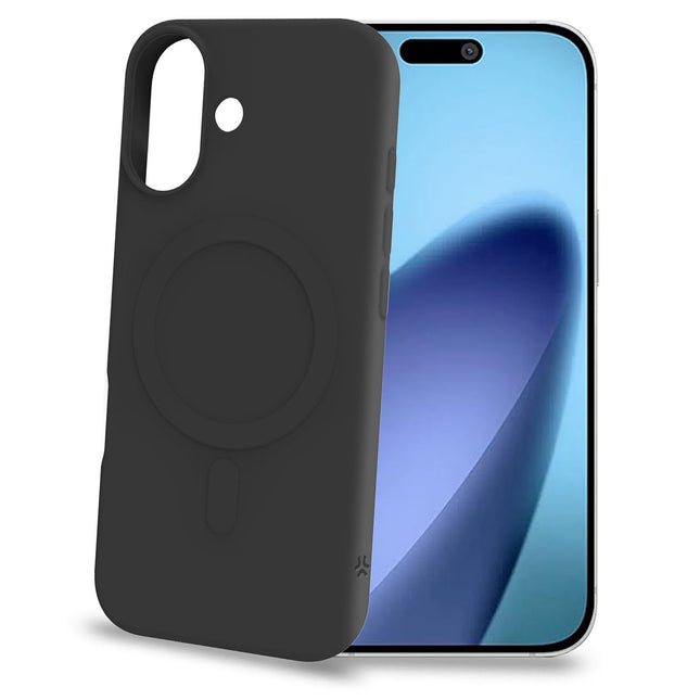 MagSafe-kompatible Soft-TPU-Hülle für iPhone 17, Schwarz