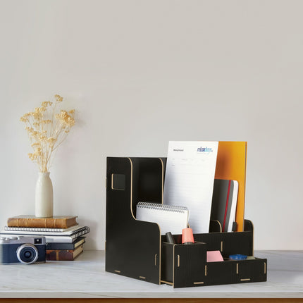 Boîte à magazines et à outils à 3 compartiments