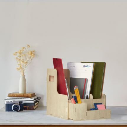 Boîte à magazines et à outils à 3 compartiments
