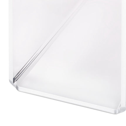 Zeitschriftenständer aus transparentem Acryl