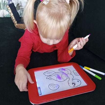Magic board kids tablet Magic Drawing Pad LED drawing pens 16950