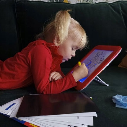 Magic board kids tablet Magic Drawing Pad LED drawing pens 16950