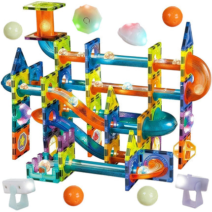 Magnetische Kugelbahn, 110-teiliger Bausatz