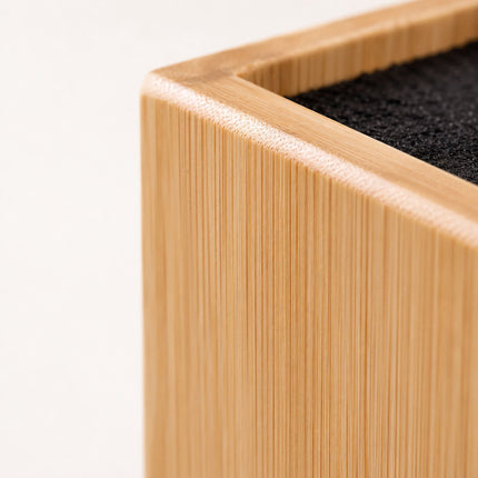 Magnetic Bamboo Knife Block with Bristle Insert