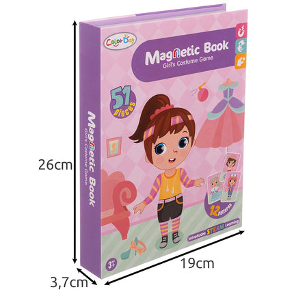 Magnetic Dress-Up Puzzle Book for Kids, 51 Pieces